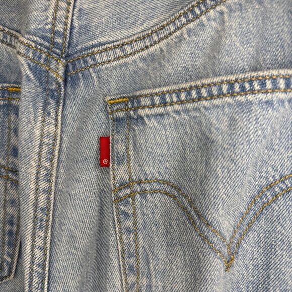 Levi’s Blank Label High Loose Taper Light Wash Denim Jeans 31 /‎ 28 - Picture 3 of 12